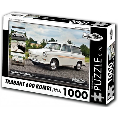 Retro-Auta č. 70 Trabant 600 KOMBI 1963 1000 dílků