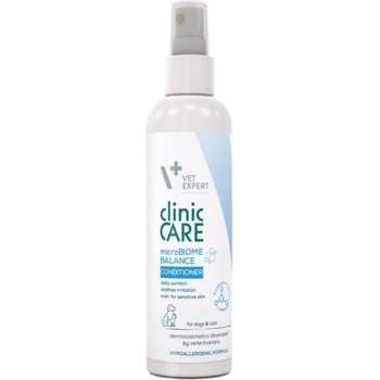 VET EXPERT Clinic Care microBiome Balance Conditioner - пребиотичен спрей балсам, без отмиване за грижа за животни с отслабена козина и чувствителна кожа, склонна към раздразнения, 150 мл - Vet Expert - Полша