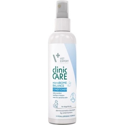 VET EXPERT Clinic Care microBiome Balance Conditioner - пребиотичен спрей балсам, без отмиване за грижа за животни с отслабена козина и чувствителна кожа, склонна към раздразнения, 150 мл - Vet Expert - Полша