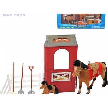 Mac Toys Kůňa se stájí a příslušenstvím