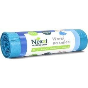 NEXXT 35L LDPE Garbage Bags with Tape Blue (15)