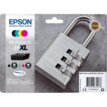 Epson Комплект 4 глави за Epson WorkForce Pro WF-4720 Series - Ink - /35XL/ / C13T35964010 - BK/C/M/Y - XL - Multipack - PN C13T35964010 (C13T35964010)