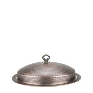 Horecano - Метално плато с капак овално 45x35см RUSTIC-(HC-84247)(SG-8671(A)) (0184247)