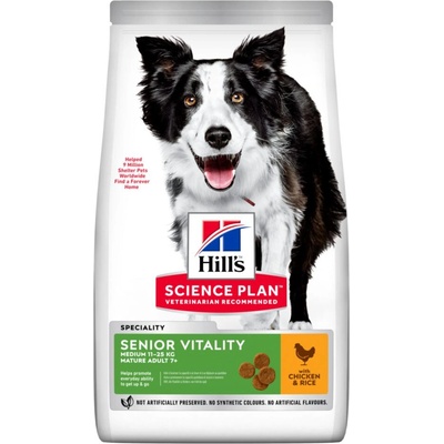Hills Science Plan Mature Adult Senior Vitality 7+ Medium kuracie 2 x 14 kg
