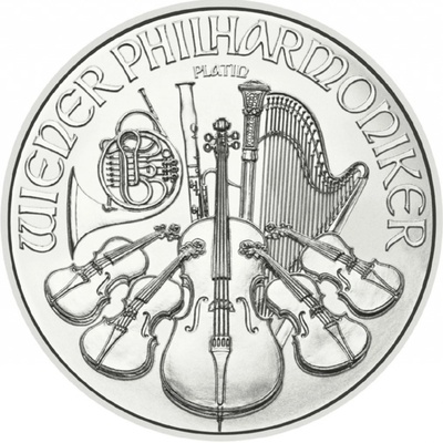 Wiener Philharmoniker platinová mince 2025 1/25 oz