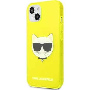 Púzdro Karl Lagerfeld Choupette Head iPhone 13 mini, Žlté
