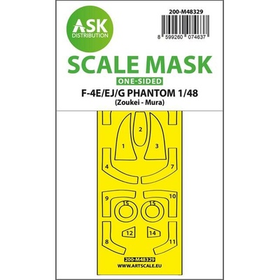Zoukei-Mura Art Scale F-4E/EJ/G Phantom one-sided fit and self adhesive express mask for 1:48