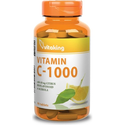 Vitaking Vitamín C 1000 mg šípky acerola a bioflavonoidy 90 tabliet