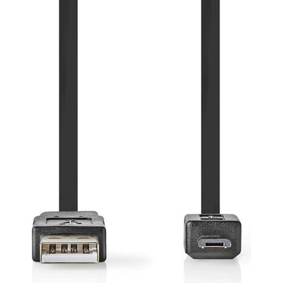 Nedis CCGP60410BK10 propojovací USB 2.0 zástrčka USB A - zástrčka USB micro B, 1m, černý