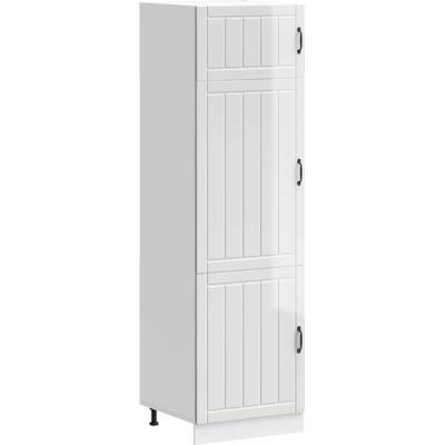 vidaXL Кухненски шкаф Lucca, бял гланц, инженерно дърво (853869)