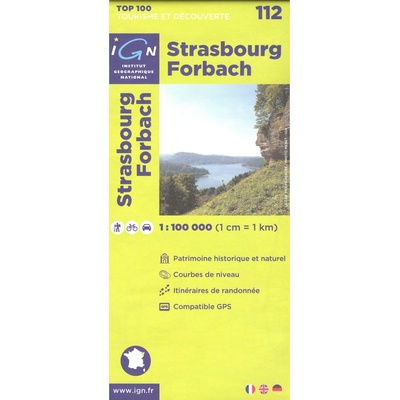 112 Strasbourg Forbach 1:100t mapa