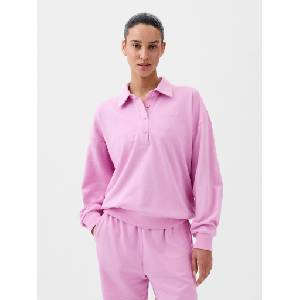 GAP Oversize суитшърт с яка GAP GAP | Rozov | ЖЕНИ | XXS