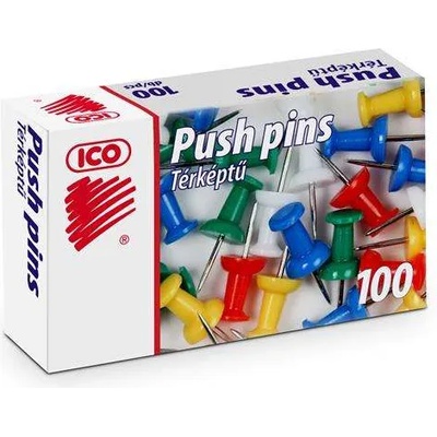ICO Игла за карта, цветна, 100 броя, ico (7571004000)