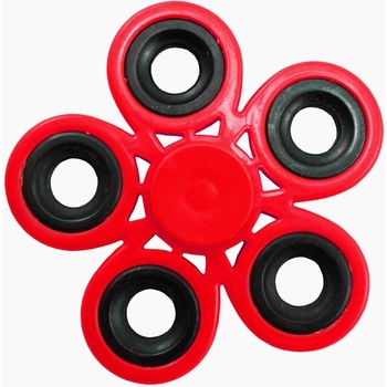 Antistresový Fidget Spinner 5 fingers červený