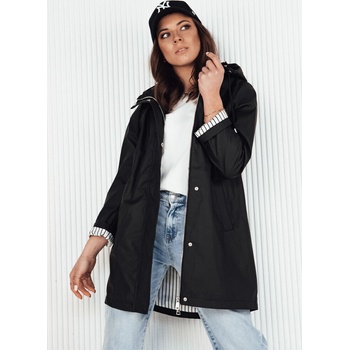 PRECHODNÁ BUNDA DLHŠIEHO STRIHU KELION TY4151 ČIERNA