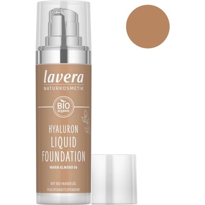 lavera Lehký tekutý make-up s kyselinou hyaluronovou 06 Warm Almond 30 ml