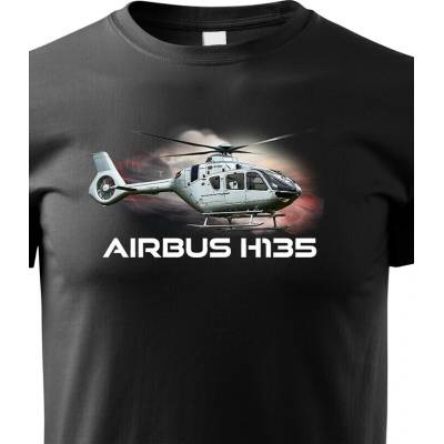 Dětské tričko Airbus Helicopters H135 ČernáCanvas Dětské tričko Bezvatriko.cz 3234