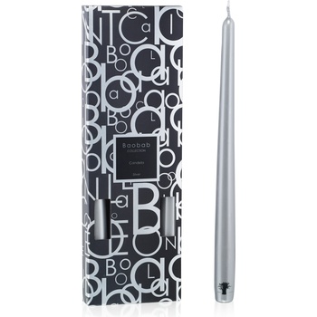 Baobab Collection Candela Свещи, сребърни, 4 бр (CANDLESTICKS4SILVER)