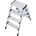 KRAUSE Двустранна алуминиева стълба с широки стъпала KRAUSE TREPPO 2x4 (06126047)
