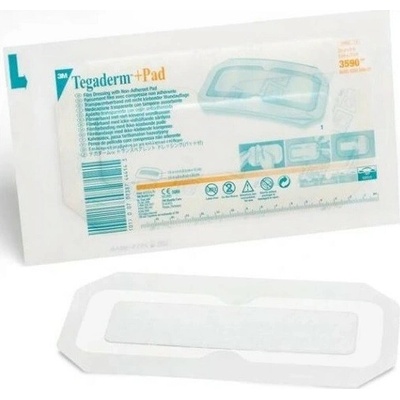 3M Tegaderm + PAD Vodotesný obväz 1 ks 9 x 20 cm 1 ks