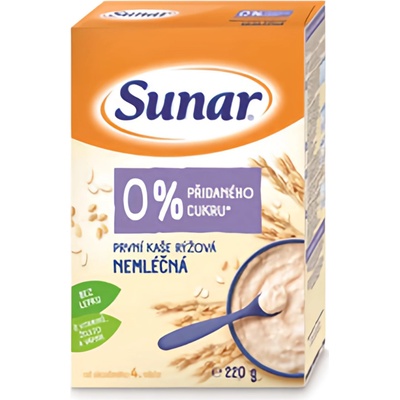 Sunar Nemléčná kaše První rýžová 220 g – Zboží Dáma