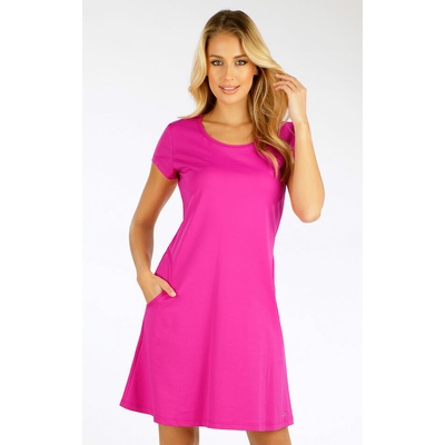 Litex dámske šaty s krátkym rukávom 5G196 fuchsia