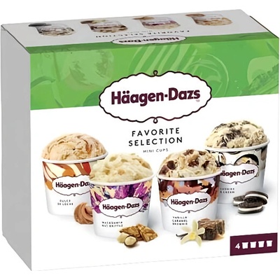 Häagen-Dazs Favorite Selection mini cups zmrzlina 4x95 ml