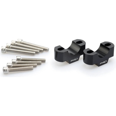 Zvýšení řidítek PUIG 3740N černý height 20mm, d 29mm