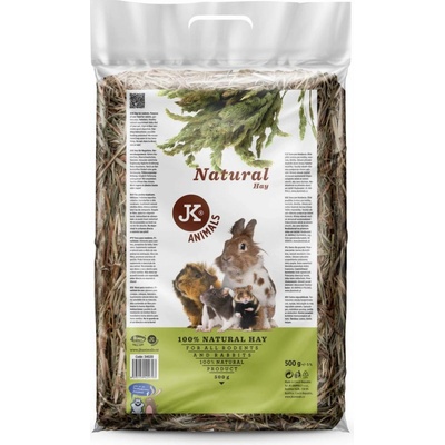 JK Animals Přírodní seno krmivo hlodavci a Králík 0,5 kg