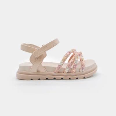 Mayoral Сандали блясък Лешник за мини момиче Mayoral с камъчета