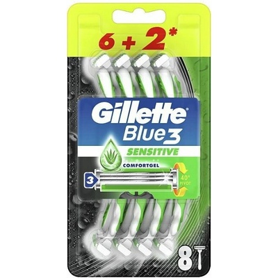 Gillette Blue3 Sensitive 8 ks