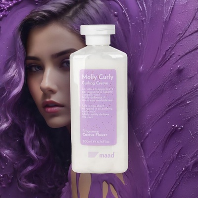 Maad Styling Molly Curly Krém na kučery, ktorý definuje, oddeľuje a dodáva lesk 100 ml