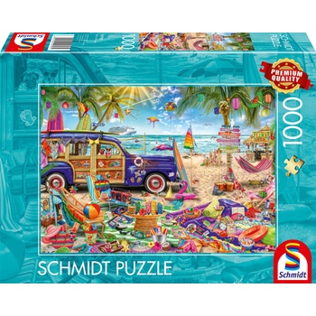 Schmidt Spiele Пъзел Schmidt от 1000 части - Цветен плаж (59793)