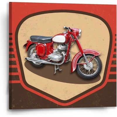 Sablio Obraz Jawa panelka Vintage - 50x50 cm