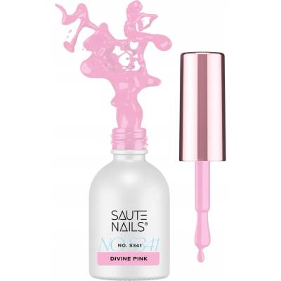 Saute Nails Hybridní lak S341 Divine Pink růžová 8 ml
