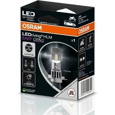Osram LEDriving HL EASY H7/H18 12V PX26d/PY26d 6500K GEN2. Blister 1ks