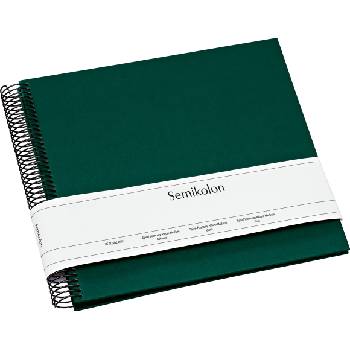 Semikolon Фотоалбум Uni Economy с черни карти среден размер тъмнозелен (364038)