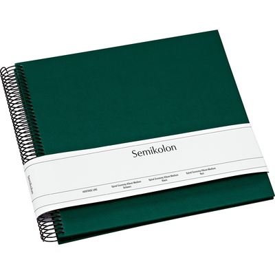 Semikolon Фотоалбум Uni Economy с черни карти среден размер тъмнозелен (364038)