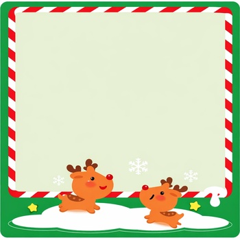 Niimbot 1EA03026202, 40x60mm, 125бр. , коледно еленче, цветен самозалепващи се етикети (1EA03026202)