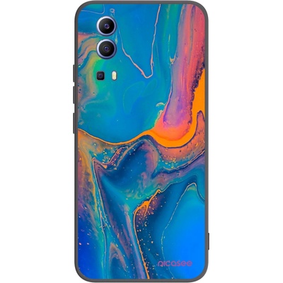 Pouzdro Picasee silikonové Vivo Y52 5G Rainbow černé