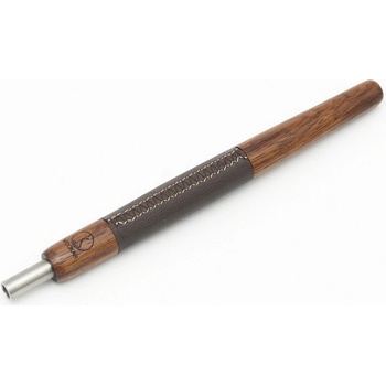 Wookah Náustok WENGE drevo koža hnedá