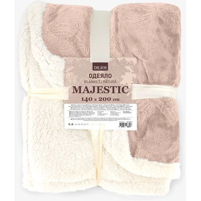 Дилиос Луксозно одеяло шерпа Majestic 140/200 см розово