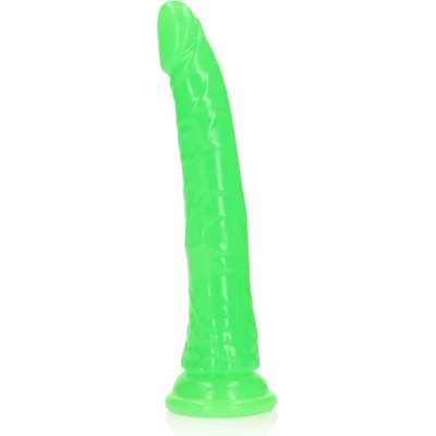 REALROCK Slim Realistic Dildo with Suction Cup Glow in the Dark 22,5 cm