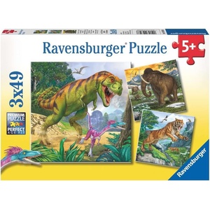 Ravensburger Детски пъзел Ravensburger 3 x 49 части - Праисторически владетели (9358) - ozone