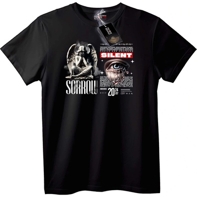 NOONEBRAND Тениска Тих Скръбен Ангел - 6XL, White