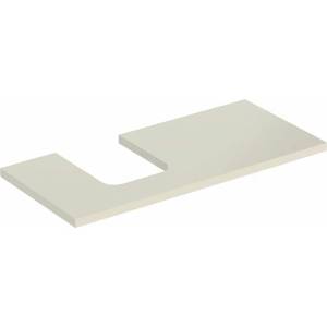 Geberit Плот за мивка Geberit One с ляв изрез 105 см, гланц, пясъчно сиво (505.294.00.4)