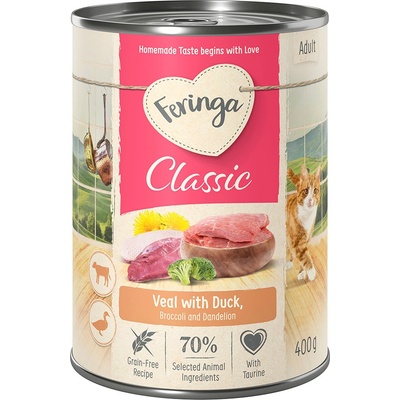Feringa Classic Meat Menu kachní a telecí 6 x 400 g