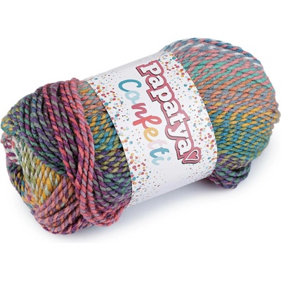 Pletací příze Papatya Confetti 100 g Varianta: 5 (12) multikolor tmavá, Balení: 1 ks 61628/160033/286104
