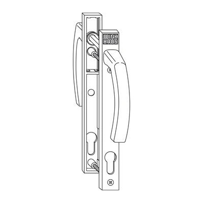 WINKHAUS Sada klik GG.RN.WS perforace PZ do TS 70 mm hliník bílá (RAL 9016)