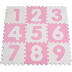 Sunta Мек пъзел килим Цифри розов 1001b3(wh/pk)ab (108818)
